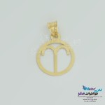 آویز طلا - طرح ماه تولد یونانی