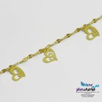 دستبند طلا - طرح قلب