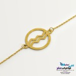 دستبند طلا - طرح ماه تولد بهمن
