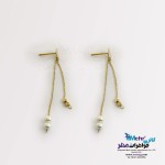 گوشواره طلا - طرح مروارید نشان