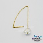 گوشواره طلا - سنگ سواروسکی گل