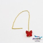 گوشواره طلا - سنگ سواروسکی پروانه