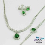 سرویس طلا - گردنبند - دستبند - گوشواره - طرح اشک