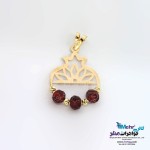 آویز طلا - طرح انار و شمسه