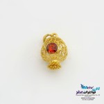 آویز طلا - طرح انار توری
