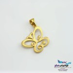 آویز طلا - طرح پروانه