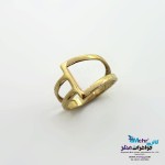 انگشتر طلا - طرح خطوط موازی