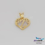 آویز طلا - طرح حروف الفبای لاتین