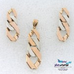 نیم ست طلا - آویز و گوشواره - طرح کارتیه