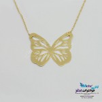 گردنبند طلا - طرح پروانه