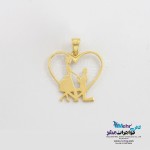 آویز طلا - طرح قلب