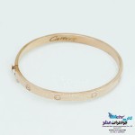 دستبند النگویی طلا - طرح کارتیه