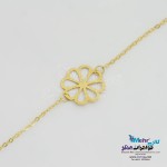 دستبند طلا - طرح گل هشت پر