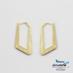 گوشواره حلقه ای طلا - طرح ورساچه
