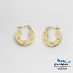 گوشواره حلقه ای طلا - طرح کارتیه