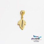 آویز طلا - طرح برگ