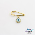 سنجاق سینه طلا - طرح چشم نظر