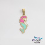 آویز طلا - طرح پری دریایی