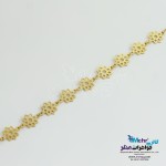 دستبند طلا - طرح گل هشت پر