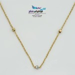 گردنبند طلا - طرح گوی تراش