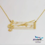 گردنبند طلا - طرح اسم چکامه