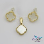 نیم ست طلا - آویز و گوشواره - طرح ونکلیف