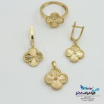 نیم ست طلا - آویز وانگشتر و گوشواره - طرح ونکلیف