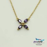 گردنبند طلا - طرح گل