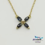 گردنبند طلا - طرح گل