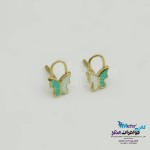 گوشواره طلا - طرح پروانه