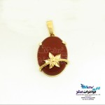 آویز طلا - طرح شکوفه‌ی سیب