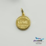 آویز طلا - طرح  LOVE