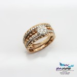 انگشتر طلا - طرح حلقه پشت حلقه