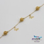 دستبند طلا - طرح پروانه