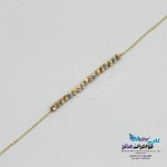 دستبند طلا - طرح گوی تراش