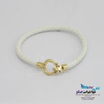 دستبند طلا و چرم - طرح دیوید یورمن