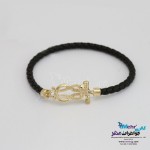 دستبند طلا و چرم - طرح دیوید یورمن