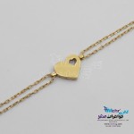 دستبند طلا - طرح قلب