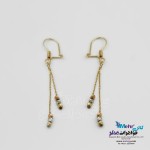 گوشواره طلا - طرح گوی تراش