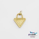 آویز طلا - طرح قفل