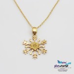 گردنبند طلا - طرح برف