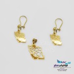 نیم ست طلا – آویز و گوشواره - طرح ایران
