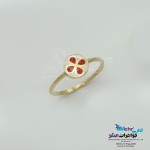 انگشتر طلا- طرح شبدر