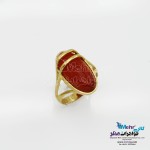 انگشتر طلا- سنگ عقیق