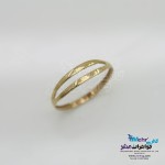 انگشتر طلا- طرح خط موازی