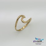 انگشتر طلا- طرح موج