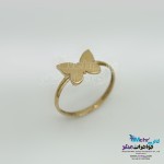 انگشتر طلا- طرح پروانه