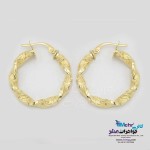 گوشواره گیره ای طلا - طرح ورساچه