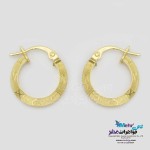 گوشواره گیره ای طلا - طرح لویی ویتون