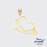 آویز طلا - طرح گوشی پزشکی